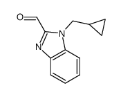 1H-Benzimidazole-2-carboxaldehyde,1-(cyclopropylmethyl)-(9CI) Structure