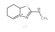 1,3,4-Thiadiazolo[3,2-a]pyridin-4-ium, 6,7,8, 8a-tetrahydro-2-(methylamino)-,chloride structure