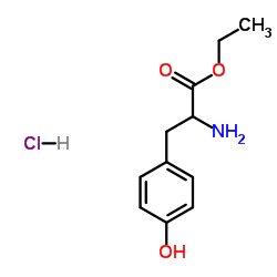 DL-Tyrosine ethyl ester hydrochloride Structure