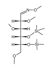 2-O,3-O,6-O-Trimethyl-4-O,5-O-bis(trimethylsilyl)-D-glucose O-methyl oxime结构式