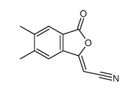 2-(5,6-dimethyl-3-oxo-2-benzofuran-1-ylidene)acetonitrile Structure