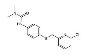 3-[4-[(6-chloropyridin-2-yl)methylsulfanyl]phenyl]-1,1-dimethylurea Structure