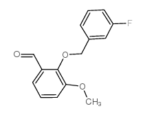 2-(3-FLUORO-BENZYLOXY)-3-METHOXY-BENZALDEHYDE picture