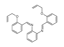 1-(2-prop-2-enoxyphenyl)-N-[2-[(2-prop-2-enoxyphenyl)methylideneamino]phenyl]methanimine Structure