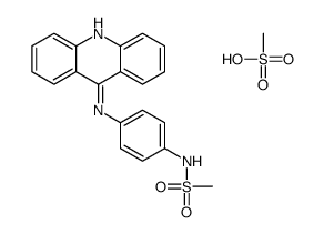 N-[4-(acridin-9-ylamino)phenyl]methanesulfonamide,methanesulfonic acid结构式