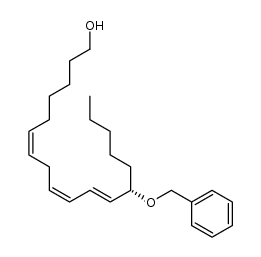 13-benzyloxy-(6Z,9Z,11E,13S)-6,9,11-octadecatriene-1-ol结构式