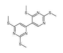 4-[2,4-bis(methylsulfanyl)pyrimidin-5-yl]-2,6-bis(methylsulfanyl)pyrimidine Structure