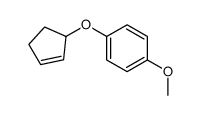 1-cyclopent-2-en-1-yloxy-4-methoxybenzene Structure