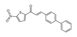 1-(5-nitrothiophen-2-yl)-3-(4-phenylphenyl)prop-2-en-1-one Structure