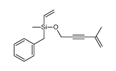 benzyl-ethenyl-methyl-(4-methylpent-4-en-2-ynoxy)silane结构式