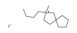 2-butyl-2-methyl-2-azoniaspiro[4.4]nonane,iodide Structure