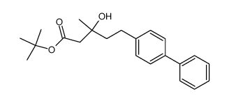 5-(4-Biphenylyl)-3-hydroxy-3-methyl-valeriansaeure-t-butylester Structure