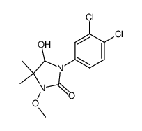 1-(3,4-dichloro-phenyl)-5-hydroxy-3-methoxy-4,4-dimethyl-imidazolidin-2-one Structure