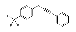 1-(3-phenylprop-2-ynyl)-4-(trifluoromethyl)benzene Structure