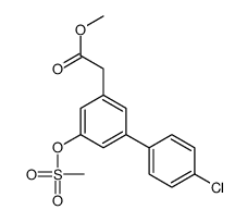 4'-Chloro-5-methylsulfonyloxy-3-biphenylacetic acid, methyl ester Structure