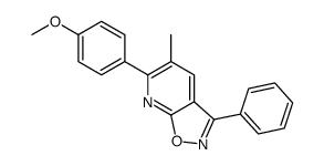 6-(4-methoxyphenyl)-5-methyl-3-phenyl-[1,2]oxazolo[5,4-b]pyridine Structure