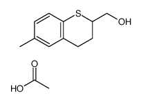 acetic acid,(6-methyl-3,4-dihydro-2H-thiochromen-2-yl)methanol Structure