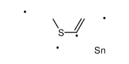 trimethyl(1-methylsulfanylethenyl)stannane Structure