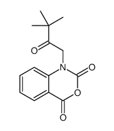 1-(3,3-dimethyl-2-oxobutyl)-3,1-benzoxazine-2,4-dione结构式