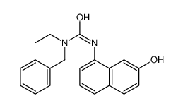 1-benzyl-1-ethyl-3-(7-hydroxynaphthalen-1-yl)urea结构式