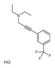 N,N-Diethyl-3-(3-(trifluoromethyl)phenyl)-2-propyn-1-amine hydrochlori de Structure