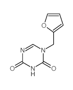 1-(2-furylmethyl)-1,3,5-triazine-2,4-dione structure