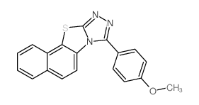 Naphtho[2',1':4,5]thiazolo[2,3-c][1,2,4]triazole,8-(4-methoxyphenyl)-结构式