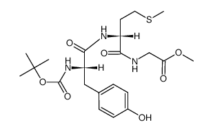 methyl (tert-butoxycarbonyl)-L-tyrosyl-D-methionylglycinate Structure