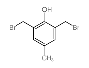 2,6-bis(bromomethyl)-4-methyl-phenol结构式