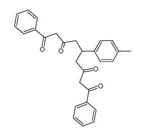 5-p-methylphenyl-1,9-diphenyl-1,3,7,9-nonantetraone Structure