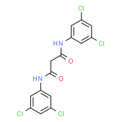 N,N'-双(3,5-二氯苯基)丙二酰胺结构式