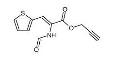 prop-2-yn-1-yl (Z)-2-formamido-3-(thiophen-2-yl)acrylate Structure