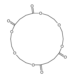 1,4,7,12,15,18-hexaoxacyclodocosane-8,11,19,22-tetrone structure