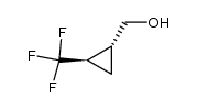 (+/-)-(2-trans-(Trifluoromethyl)cyclopropyl)methanol Structure