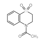 1-(10,10-dioxo-10$l^{6}-thia-7-azabicyclo[4.4.0]deca-1,3,5-trien-7-yl)ethanone结构式