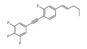 1,2,3-trifluoro-5-[2-(2-fluoro-4-pent-1-enylphenyl)ethynyl]benzene Structure