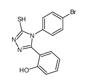 4-triazole-3-thione,2,4-dihydro-4-(4-bromophenyl)-5-(2-hydroxyphenyl)-3h-2 Structure