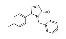 1-benzyl-2-(4-methylphenyl)-2H-pyrrol-5-one结构式