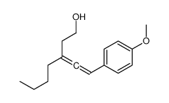 3-[2-(4-methoxyphenyl)ethenylidene]heptan-1-ol结构式