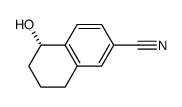 5(S)hydroxy-5,6,7,8-tetrahydronaphthalene-2-carbonitrile结构式