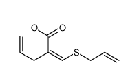 methyl 2-(prop-2-enylsulfanylmethylidene)pent-4-enoate Structure