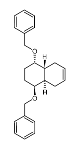 1β,4α-bis(benzyloxy)-1,2,3,4,4aβ,5,8,8aα-octahydronaphthalene Structure