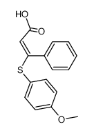 β-(4-methoxy-phenylsulfanyl)-cinnamic acid结构式