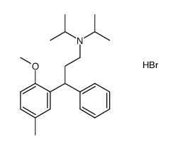 N,N-diisopropyl-3-(2-methoxy-5-methylphenyl)-3-phenylpropylamine hydrobromide Structure