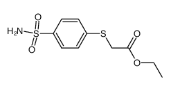 (4-sulfamoyl-phenylsulfanyl)-acetic acid ethyl ester结构式