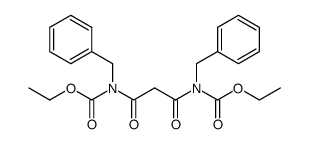 N,N'-dibenzyl-N,N'-malonyl-bis-carbamic acid diethyl ester Structure