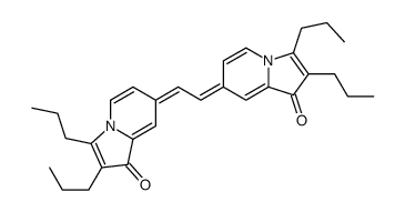 7-[2-(1-oxo-2,3-dipropylindolizin-7-ylidene)ethylidene]-2,3-dipropylindolizin-1-one Structure