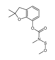 (2,2-dimethyl-3H-1-benzofuran-7-yl) N-methoxysulfanyl-N-methylcarbamate结构式