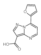 7-Furan-2-yl-pyrazolo[1,5-a]pyrimidine-3-carboxylic acid结构式