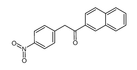 1-(naphthalen-2-yl)-2-(4-nitrophenyl)ethanone Structure